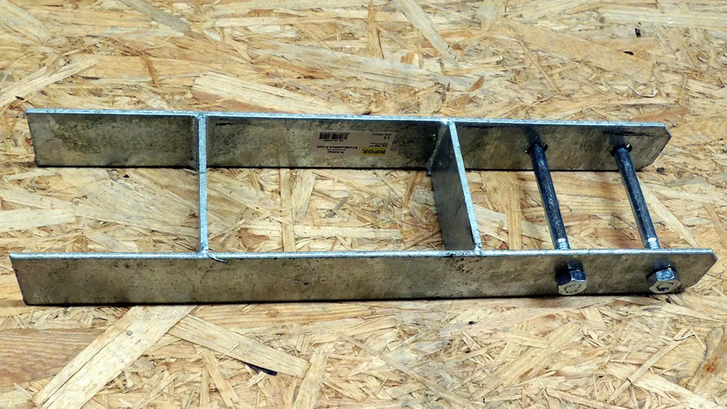 Verzinkte H-Anker silberfarben, für Pfosten 90x90mm