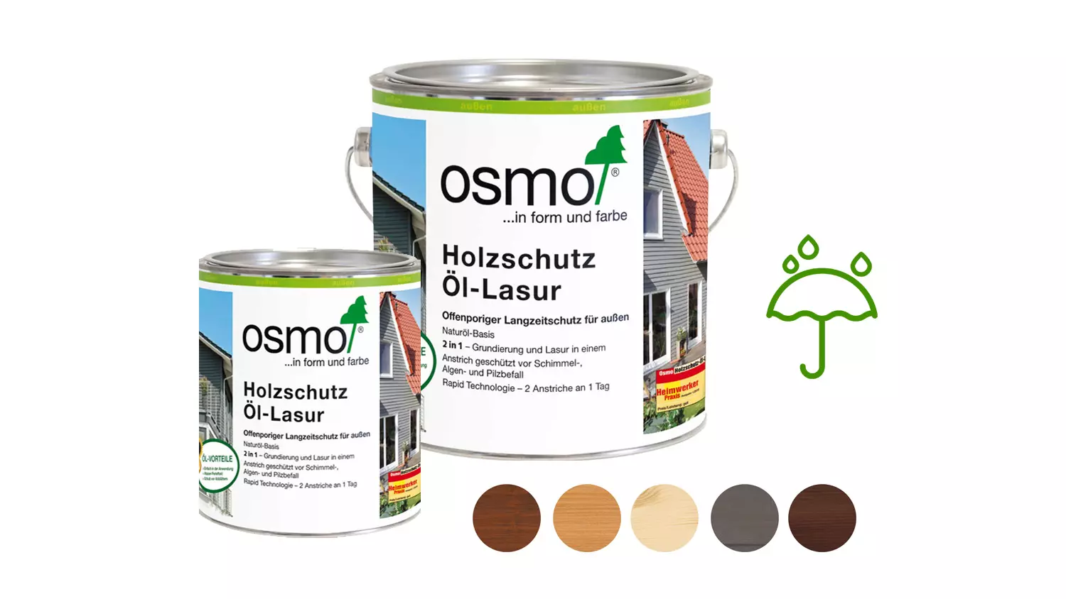 Osmo Holzschutz Öl-Lasur 708 Teak, 2,5l 