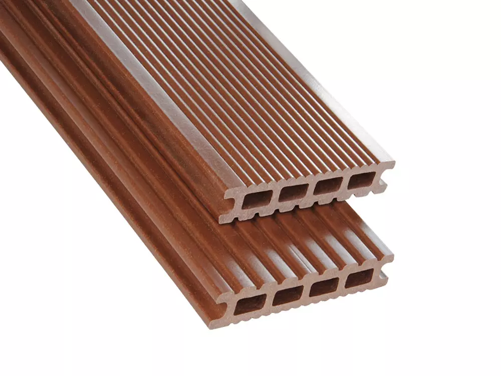 WPC Dielen HK Exklusiv fein/grob braun unbehandelt, 26x145mm, Länge 3m