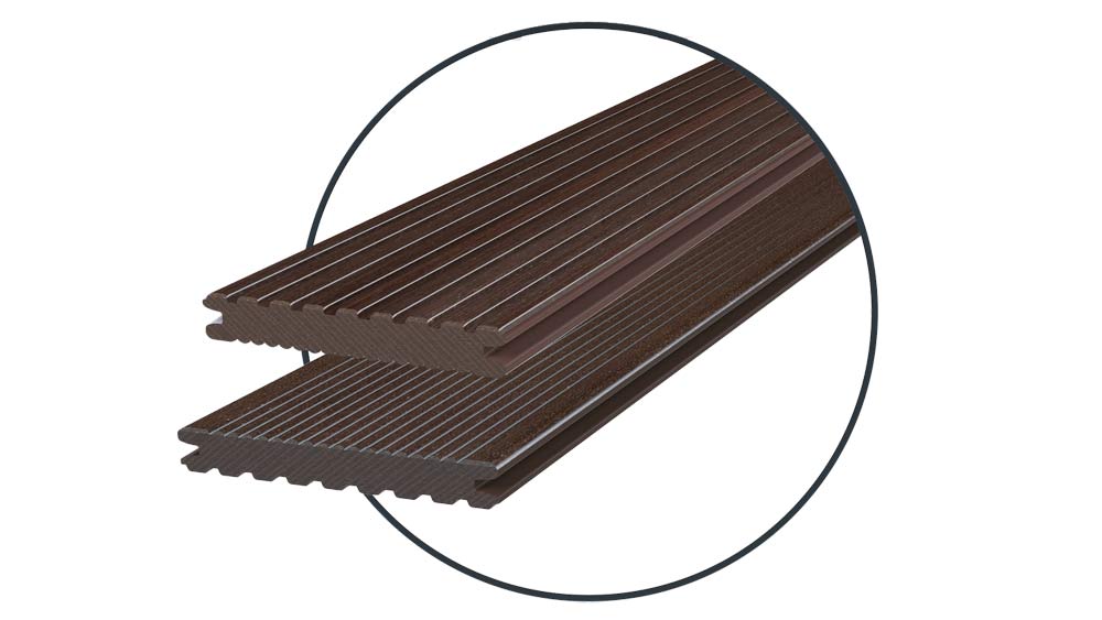 Megawood WPC Terrassendiele Classic 21x145mm, fein/grob, HARZart