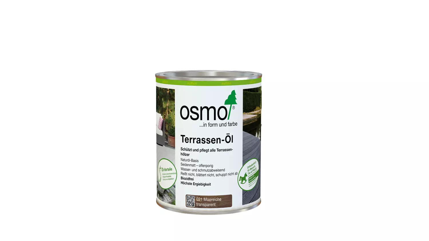 Osmo Terrassenöl 021 Mooreiche  0,75l (für Nadel- u. Edelhölzer) 